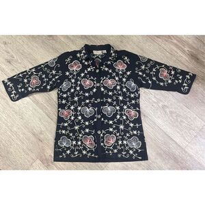 New Direction Petite XL Shirt Shacket Women’s Linen Cotton